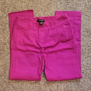 Fushia White House Black Market Women's Slim Ankle Pant